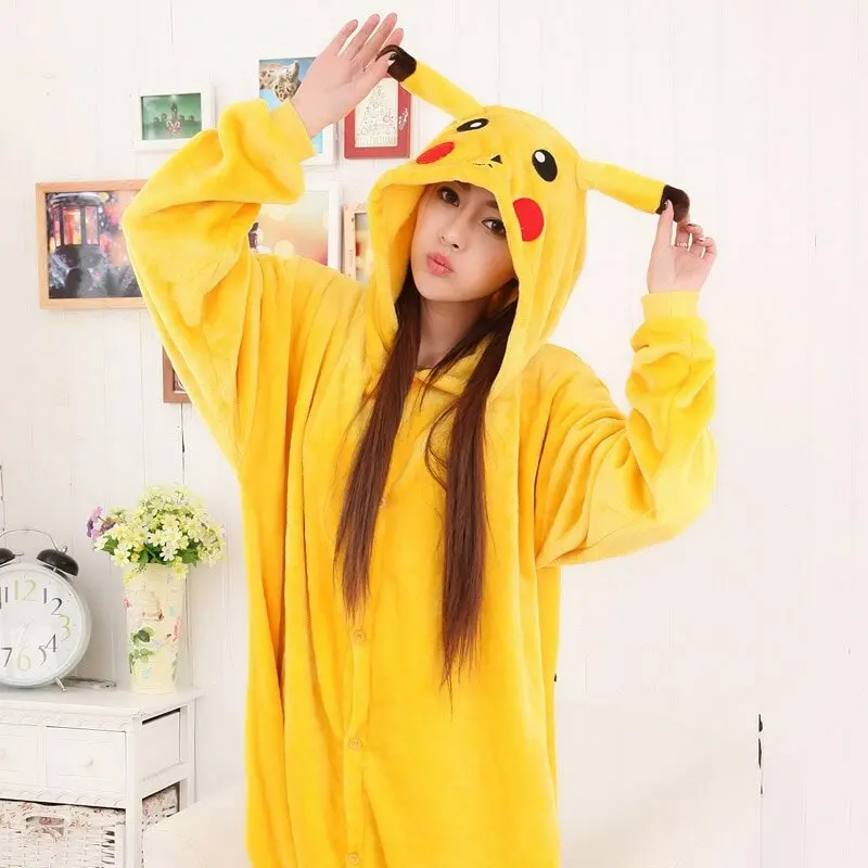 Кигуруми Пикачу Kigurumi пижама Единорог Тоторо Стич Дракон Лемур Панда| |