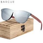 Солнечные очки BARCUR с деревянными дужками для мужчин и женщин, брендовые дизайнерские поляризационные солнцезащитные зеркальные, с защитой UV400