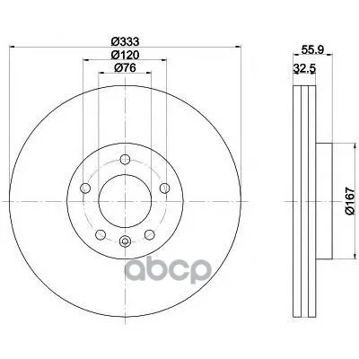 Диск Тормозной С Покрытием Pro | Перед Прав/Лев Vw Multiv|Электрические ломтерезки|