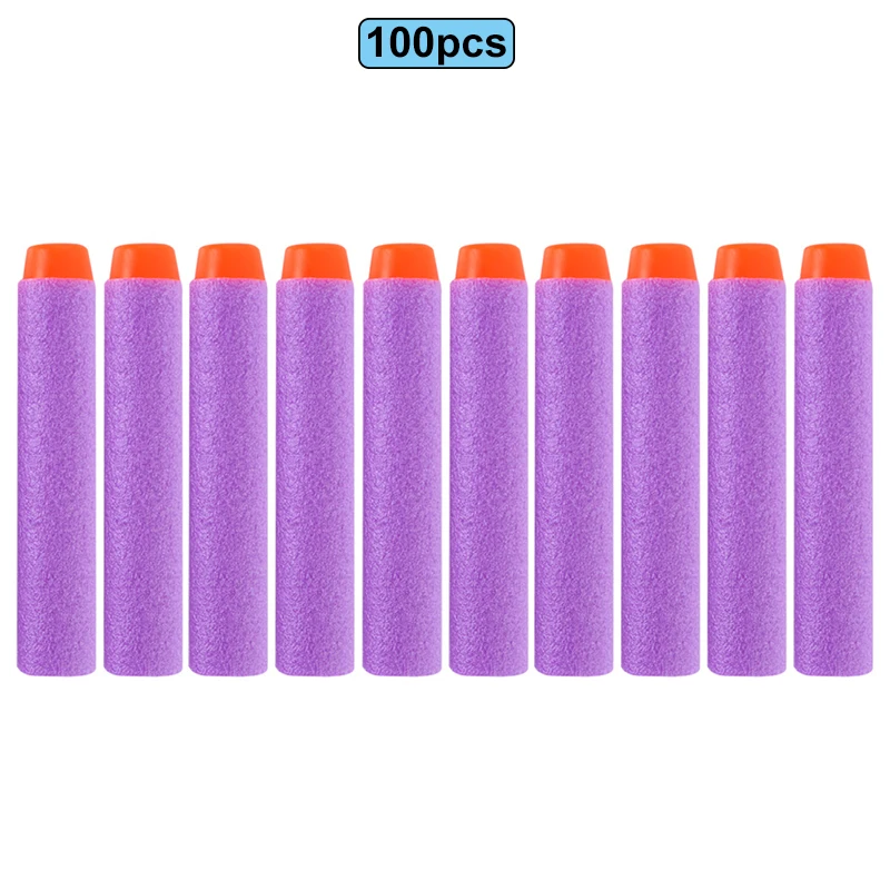 100pcs purple Для Nerf игрушки Стрельба Цель Дети звуковой светильник стрельба игры Высокая точность забивание Авто Сброс электрический пистолет цель аксессуары - Цвет: 100pcs purple