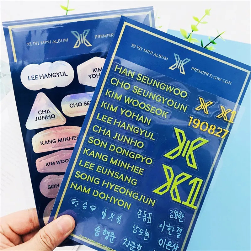 X1 Stickers NAM DO HYON HAN SEUNG WOO KIM YO CHA JUN HO SON DONG PYO Fly High QUANTUM LEAP DIY Scrapbooking Memo Pad | Канцтовары для