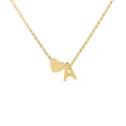 Цепочка 26 стилей ожерелье модное сердце изящная буква имени женское ожерелье ювелирные изделия цепочка до ключицы