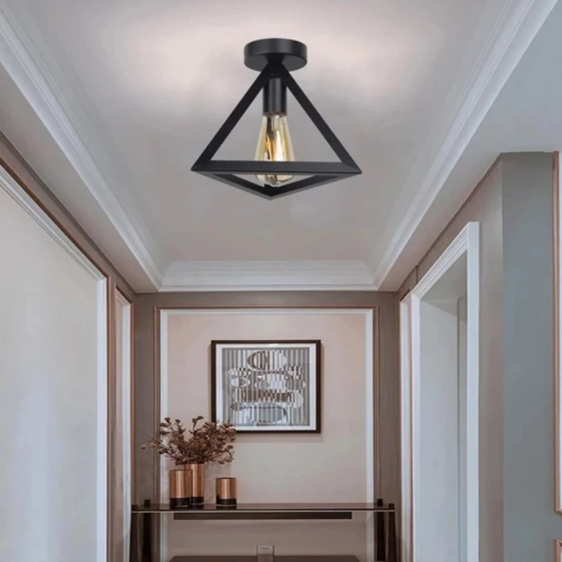 Люстра В Форме Призмы Современная потолочная лампа из ягненка для украшения дома