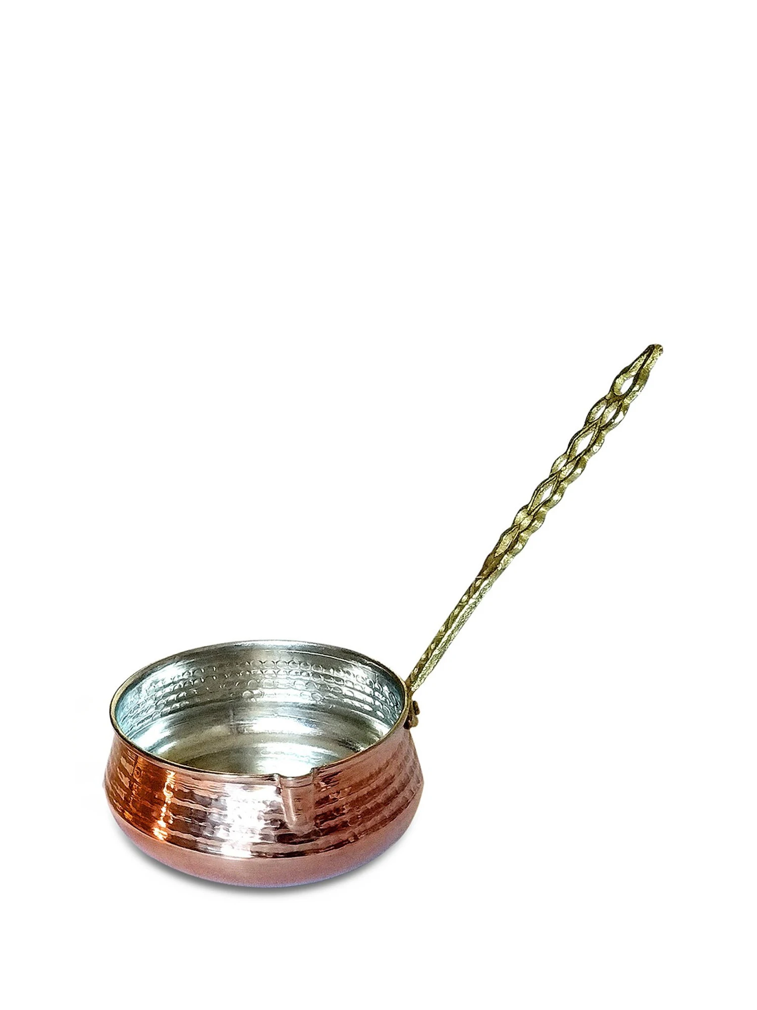 

Handmade Copper Sauce Pan, Antique Handcraft Vintage Decorative Kitchen Cooking Cooper