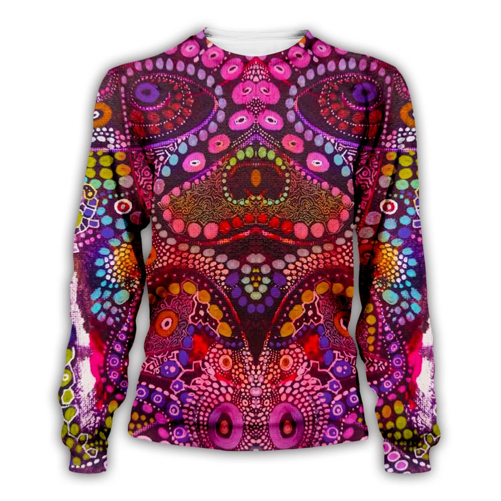 

3D Printed Symphony Printing Fashion Hooded Fun Sweater Men's Women's Casual Zipper Hoodie Psychedelic Flower Eye Pullover