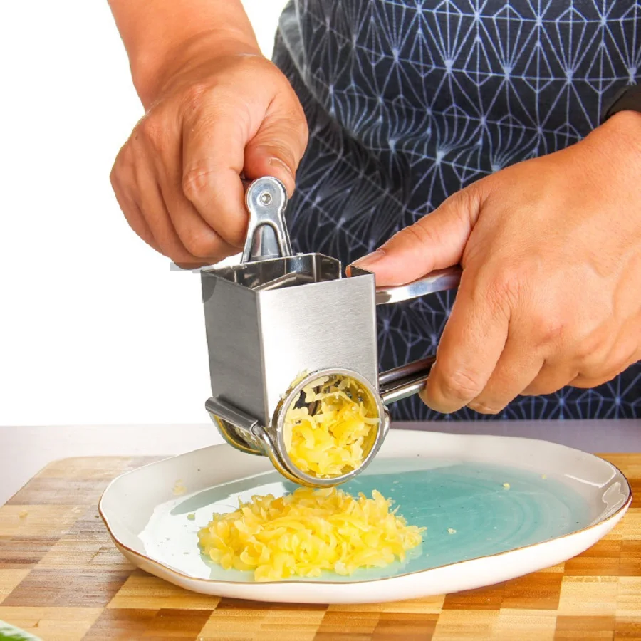 Терка для сыра из нержавеющей стали резак резки измельчитель с 3 барабанами