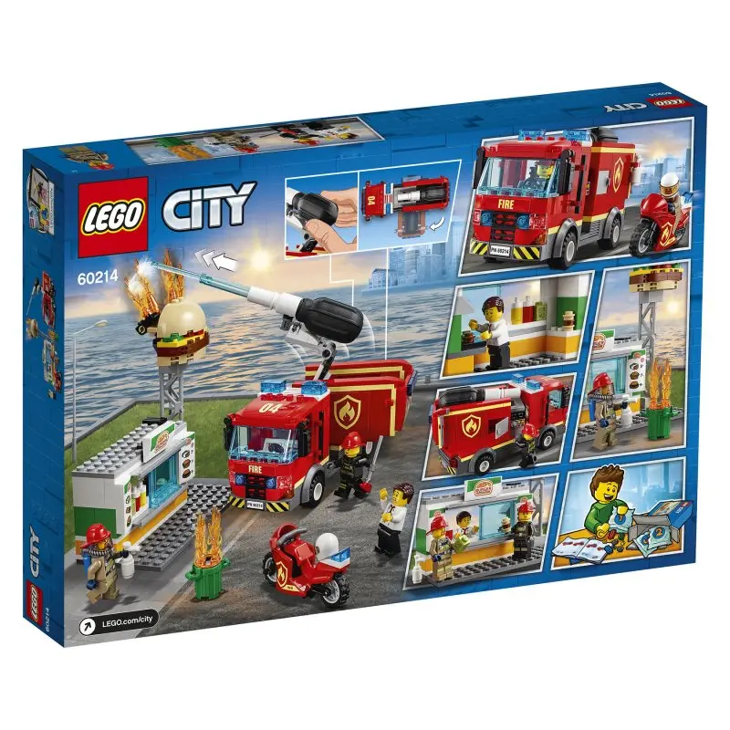 Конструктор LEGO City 60214 Пожар в бургер-кафе | Игрушки и хобби