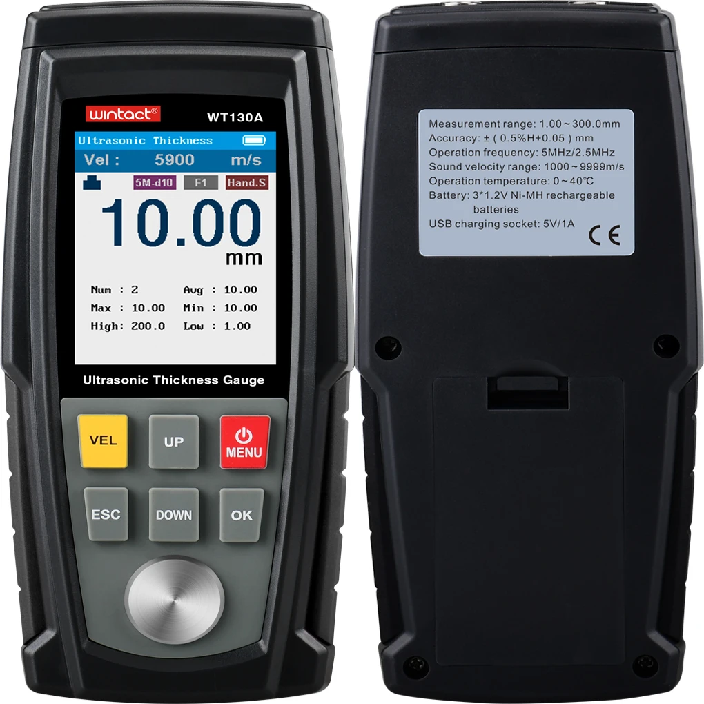 

Ultrasonic Thickness gauge Wintact Coating Thickness Gauge Meter Tester Battery Digital Car Paint Tester Measuring instruments
