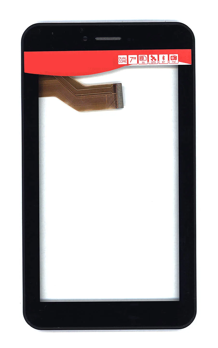 Фото Сенсорное стекло (тачскрин) для Irbis TX18 TX55 черное с рамкой | Мобильные телефоны и