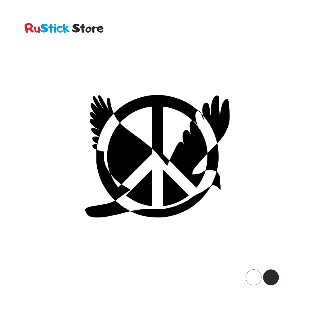 Наклейка на автомобиль Миру-Мир! Голубь стекло и кузов авто нет войне |