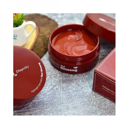 Гидрогелевые патчи для глаз с экстрактом женьшеня DIAPRETTY Hydrogel eye patchred ginseng 60шт |