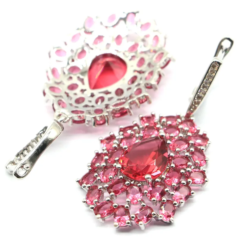 Большой Европейский дизайнерский комплект ювелирных изделий 45x23 мм серебряные