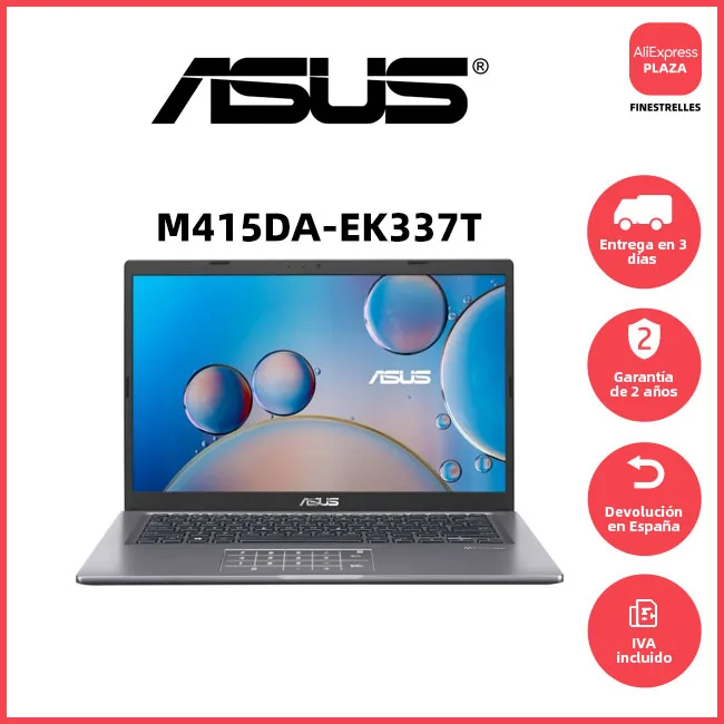 Ноутбук Asus M415DA-EK337T 14-дюймовый экран FHD частота процессора AMD Ryzen 7 - Цена: 691.72
