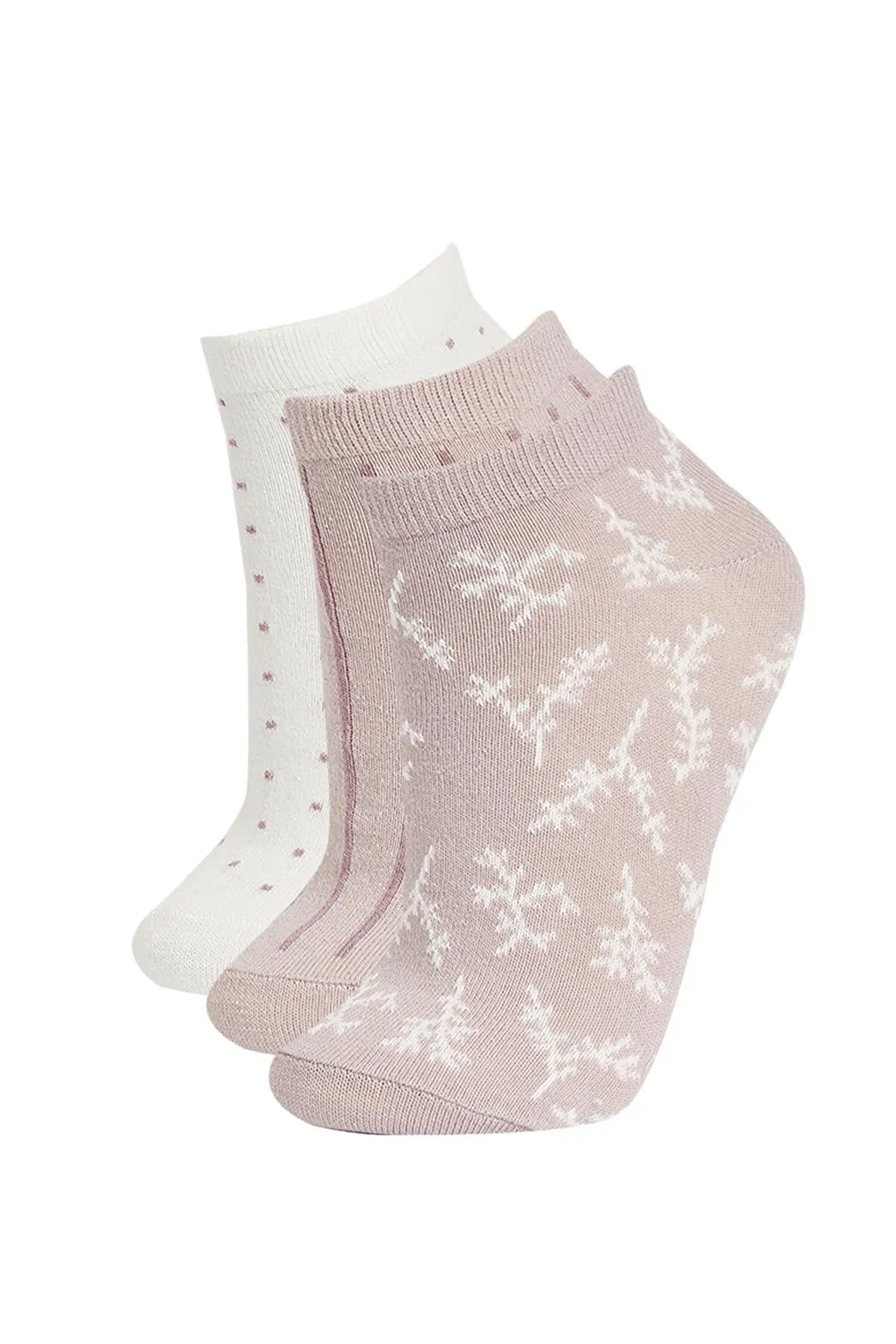 

Patterned 3 Pack Booties Socks