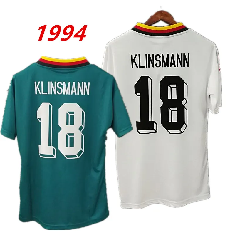 

No.18 Klinsmann No.10 Matthaus Jersey 1994 germany Top Quality Football Shirt For Men