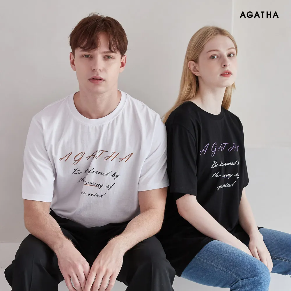 

Блестящая круглая футболка AGATHA с коротким рукавом [AGT212TS210]