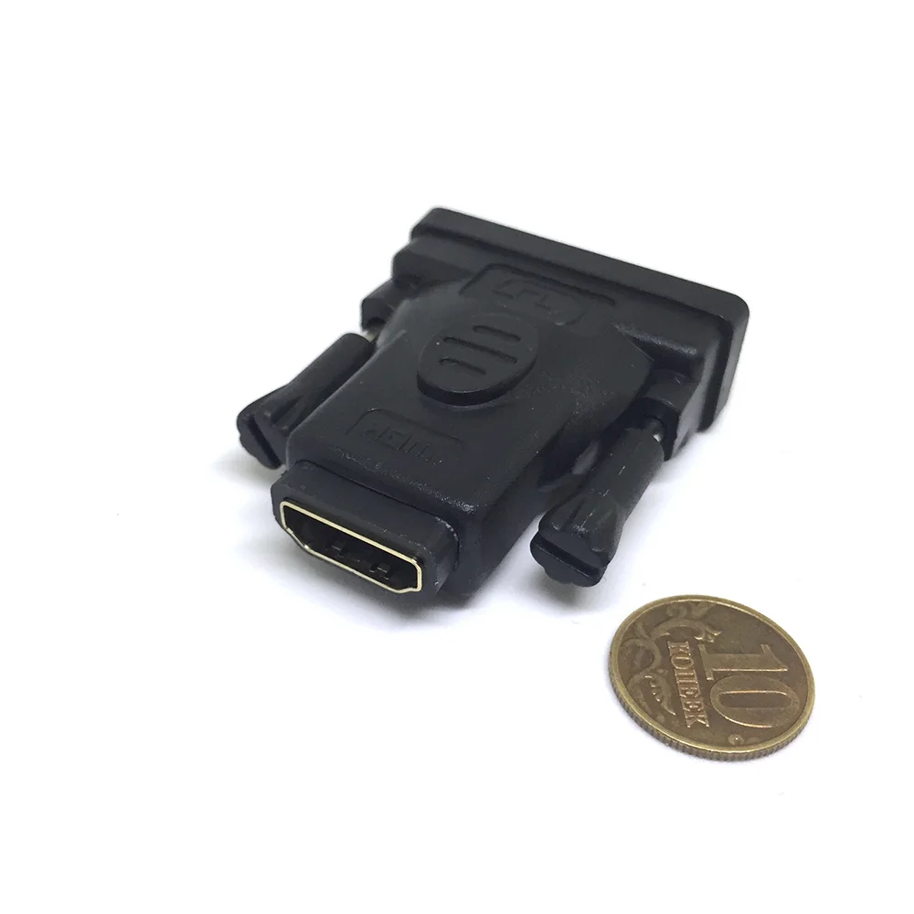 Переходник HDMI 19 pin Female to DVI D 25 Male ESPADA EDVI25m HDMI19f черный|Компьютерные кабели и разъемы|
