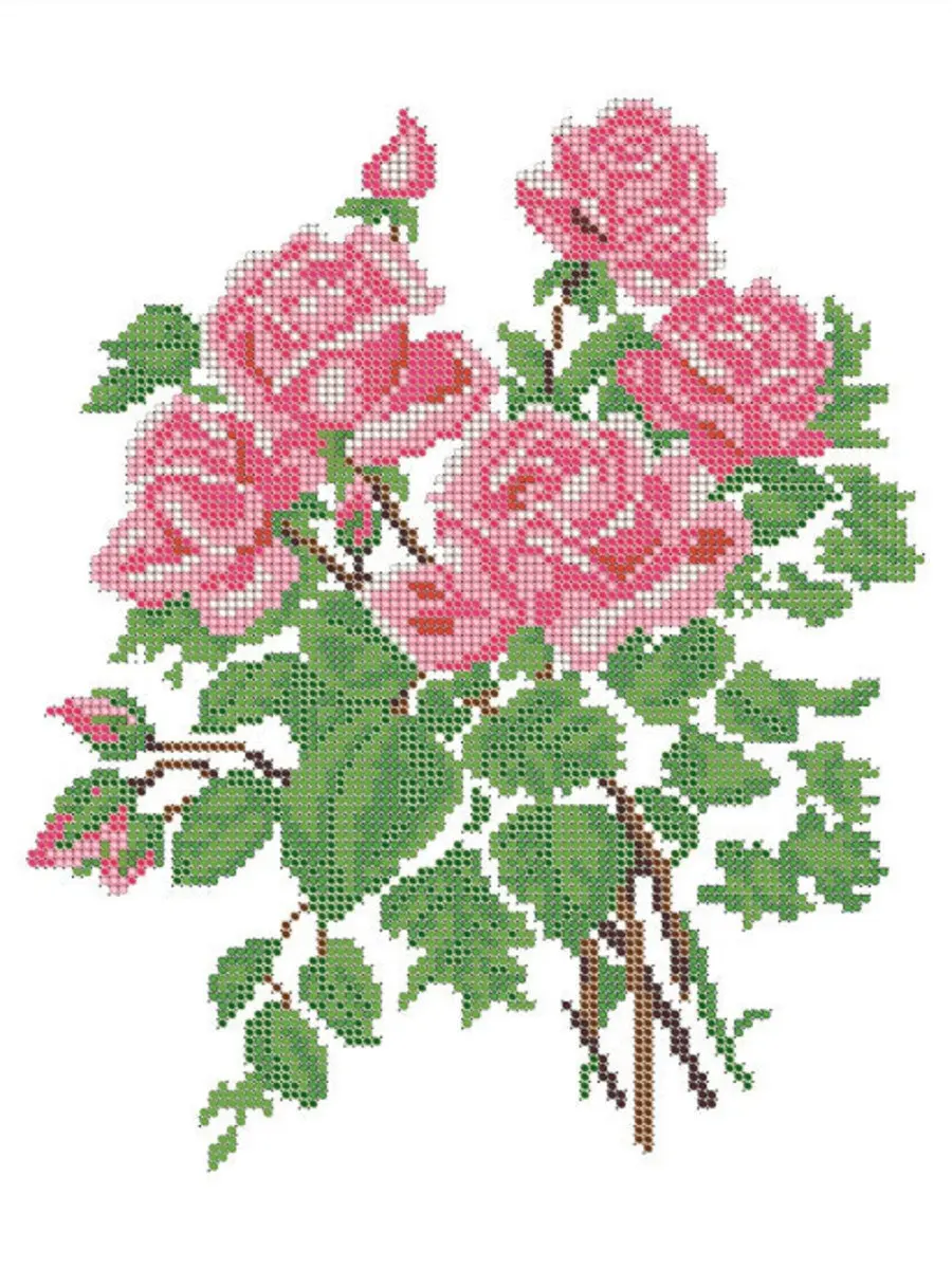 Вышивка бисером набор Светлица DIY Цветы 24*30 см 040 розы цветы алмазная картина по