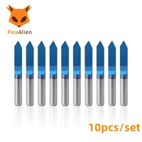 milling cutter 3 175mm woodworking drill bit 60 degree 0 1mm engraving carbide end mill for aluminum eva foxalien cnc router