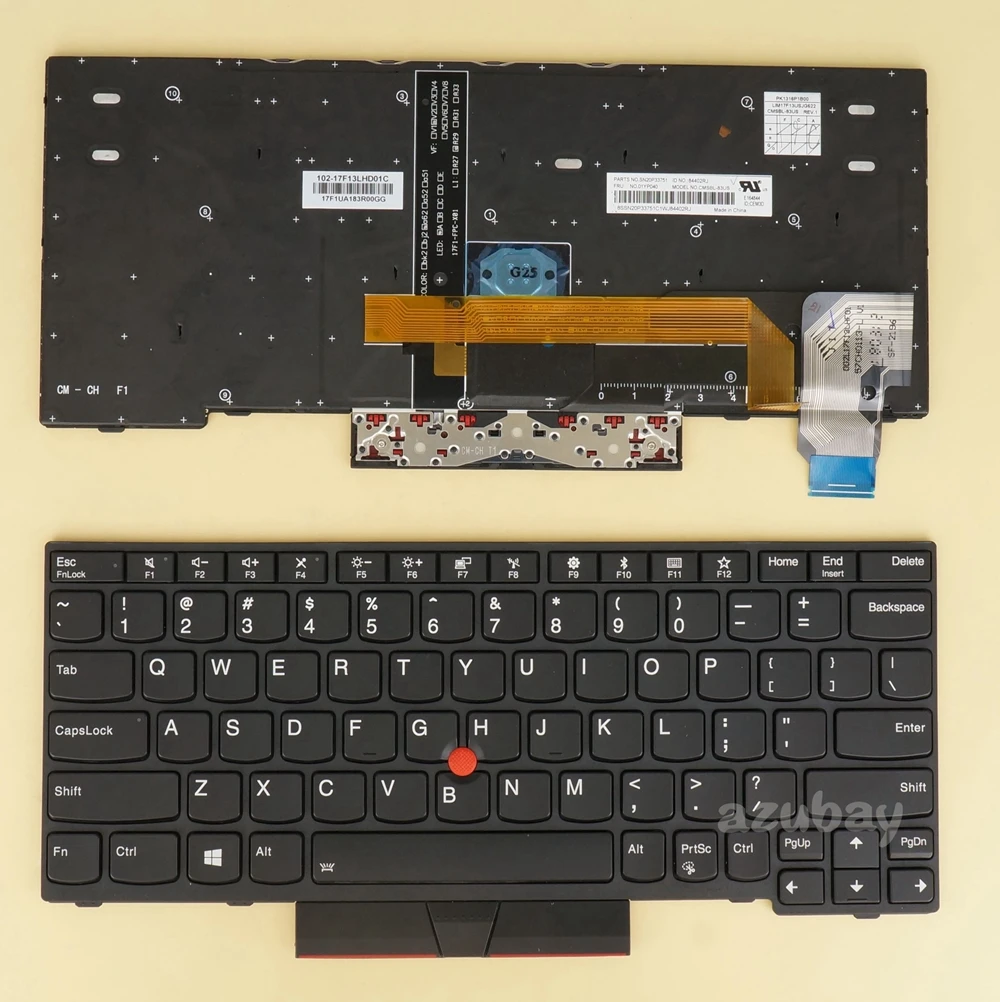 Французская клавиатура AZERTY FR для Lenovo Thinkpad X280 A285 X390 X395 01YP211 01YP131 01YP051 с подсветкой