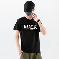 cinsy mens men t shirt 2021 solid oversized outfits of causal cotton summer wear madk print t shirts for men