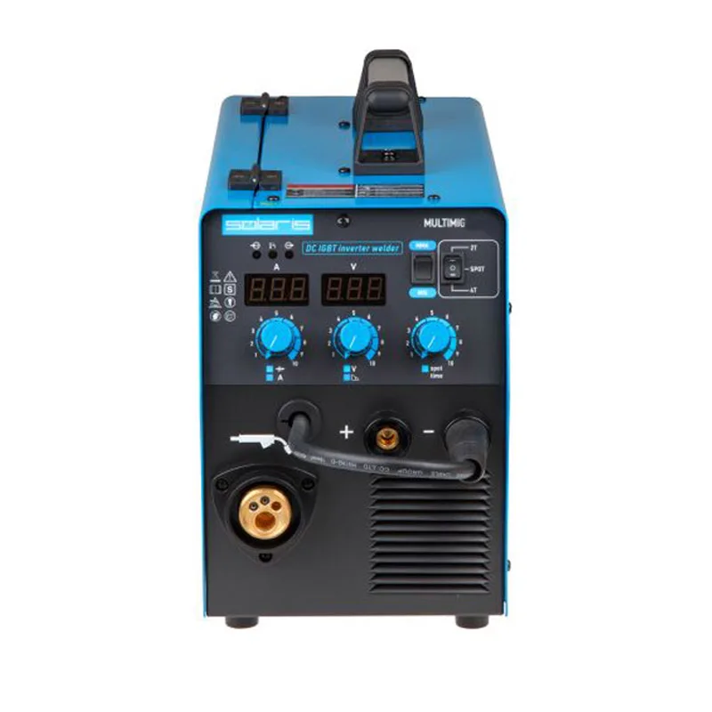 Semi-automatic welding machine Solaris MULTIMIG 226 mig mma mag inverter gas 224 without spot free shipping Aluminum 200 2 in 1 |
