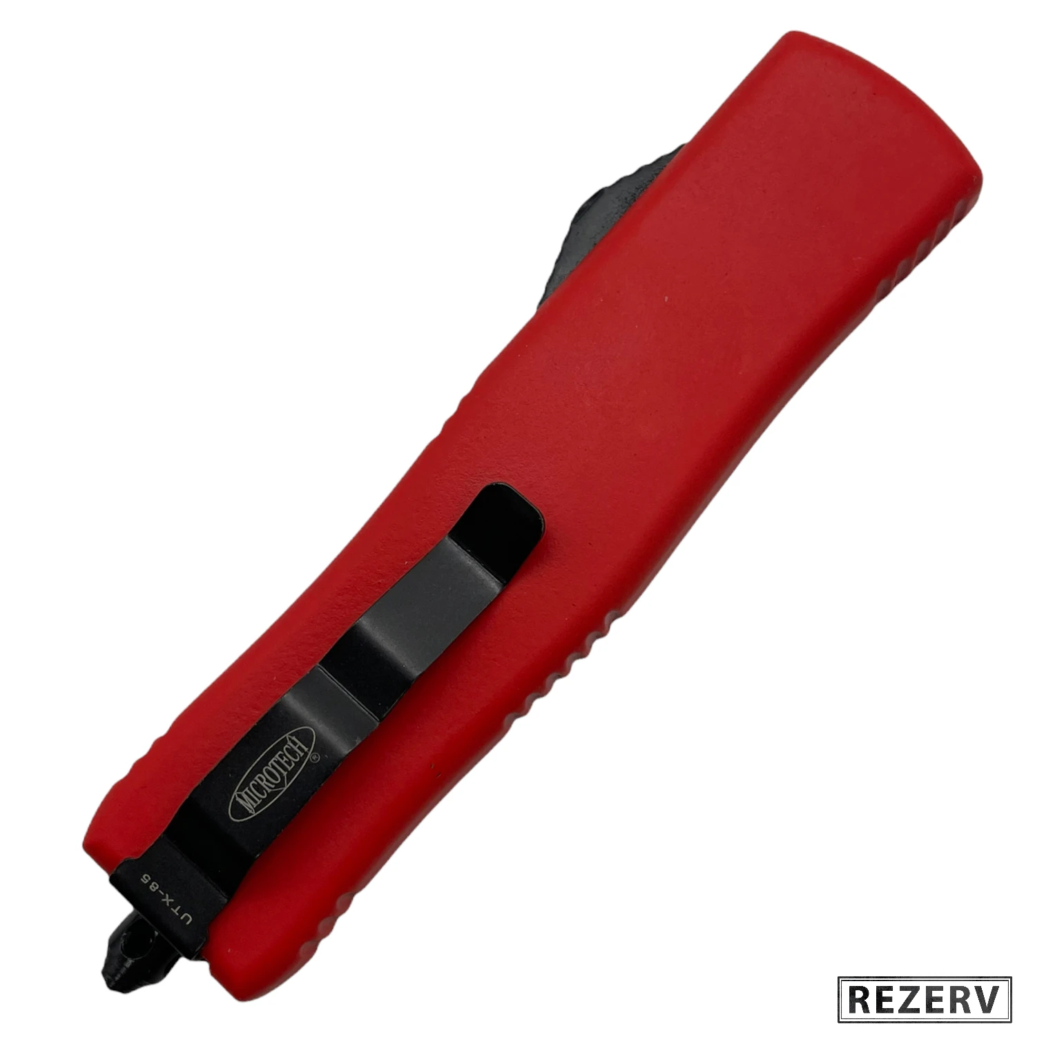 Нож кнопочный фронтальный Micro mod. 21 автоматический складной сталь 420 рукоять Soft Touch