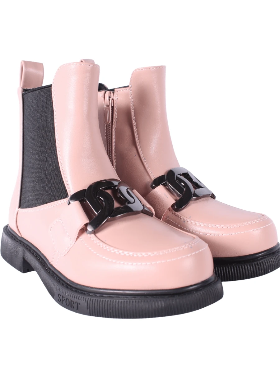 Полусапожки детские 32-37 розовые Nebrend (D72B) |