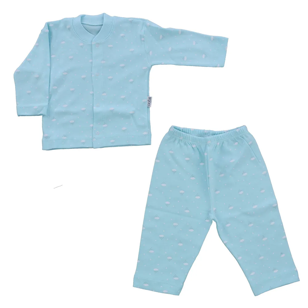 

2021 Baby Pajamas Dress Clothes For Girls Boys Sleepwear Children Nightwear Newborn Sets Bathrobe 0-3 Month Four Season Cotton