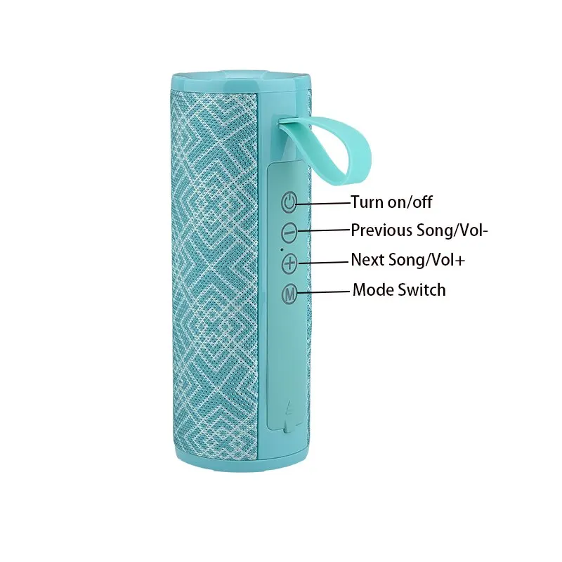 T&G TG149 Портативная беспроводная колонка Bluetooth с басовым сабвуфером, водонепроницаемая, для использования на открытом воздухе, с AUX, TF, FM стерео, громкоговоритель on.