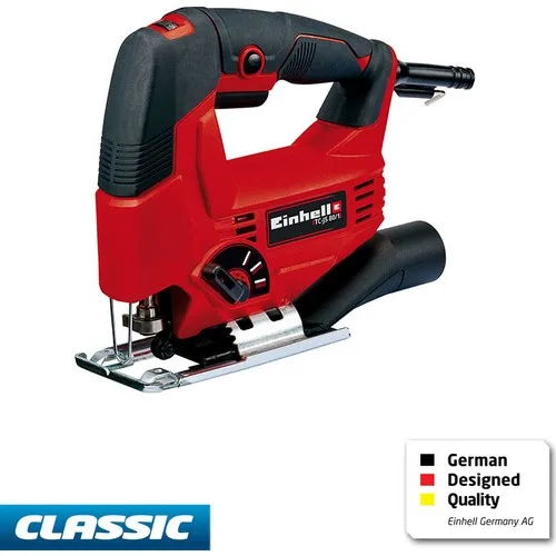 

The Einhell Jigsaw TC-JS 80/1 with a 550 W motor can process wood, plastic and even metal materials