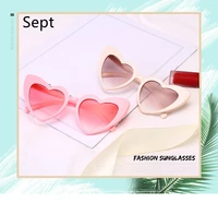 sept heart sunglasses women brand designer sun glasses retro love heart shaped glasses ladies shopping sunglass uv400