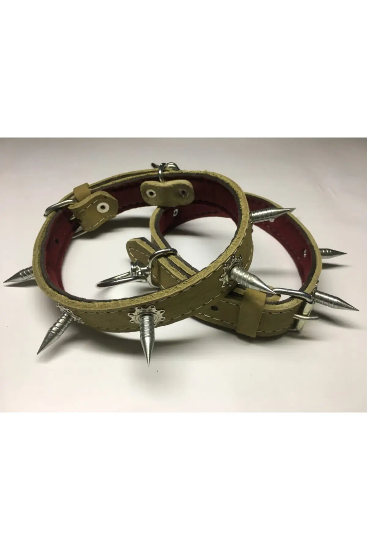 

100% Leather Spiked Dog Collar,Neck Collor