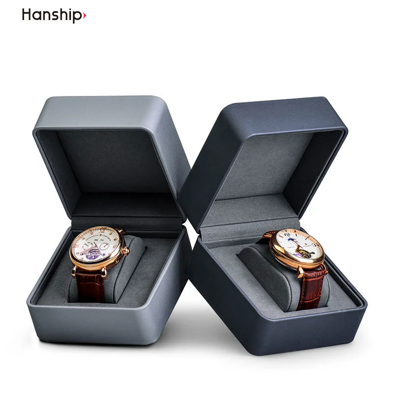 

2022 Deluxe Version Single With Pillow Watch Gift Box PU Leather Display Portable Jewelry Storage Box
