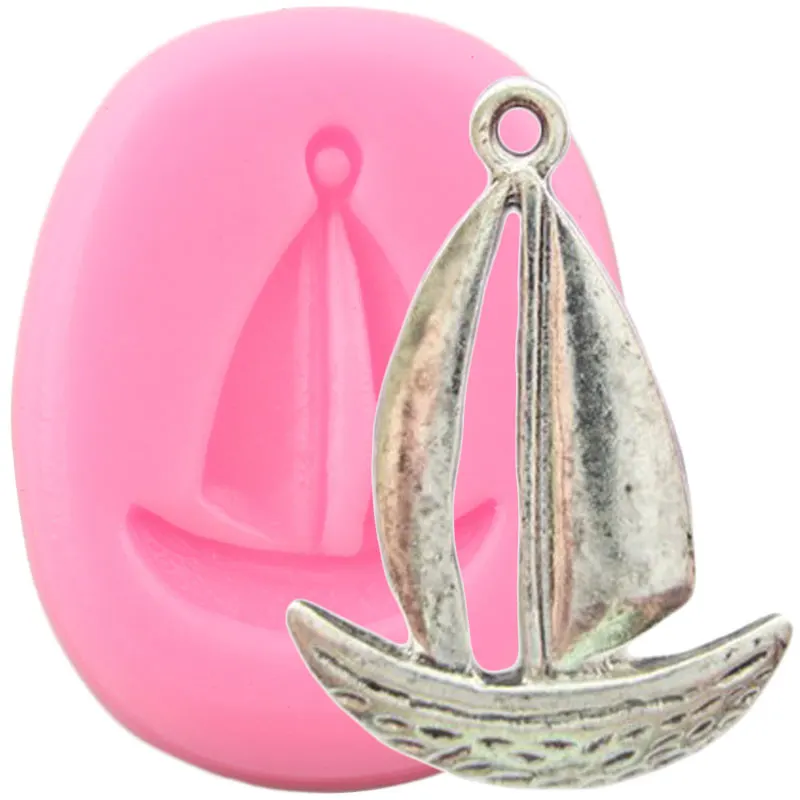 Силиконовые 3D формы в виде парусника инструменты для украшения кексов топперов