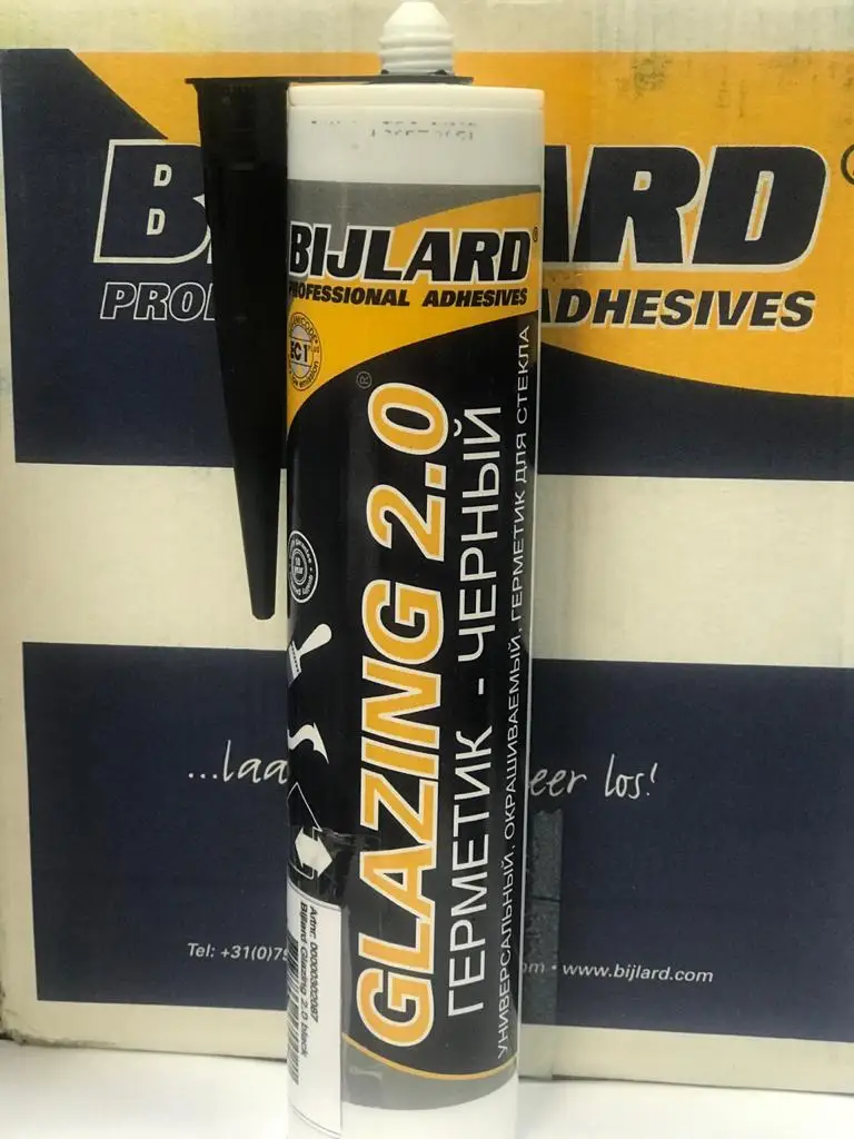 Клей герметик уплотнитель для черного остекления.