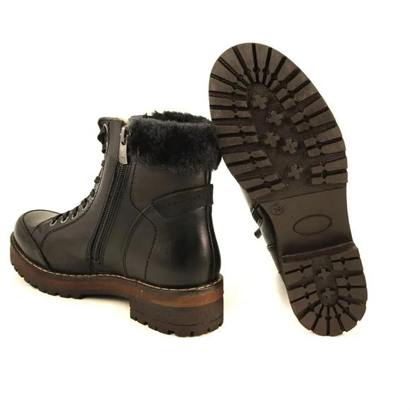 Forelli/женские ботинки Цвет черный Натуральная кожа Модель 25959 года Türkiye'de