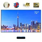 Горячая Распродажа! 72-120 дюймов 16:9 лучшее качество фиксированная рамка ALRCLR экран 4K лазерный ТВ CBSP PET Кристальные проекционные экраны экран s для Wemax VAVA