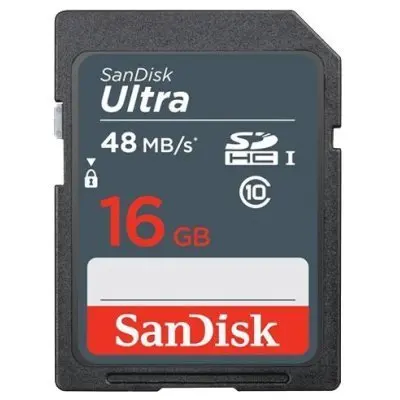 Карта памяти Sandisk 16Gb SDHC Class 10 SDSDUNB-016G-GN3IN | Компьютеры и офис