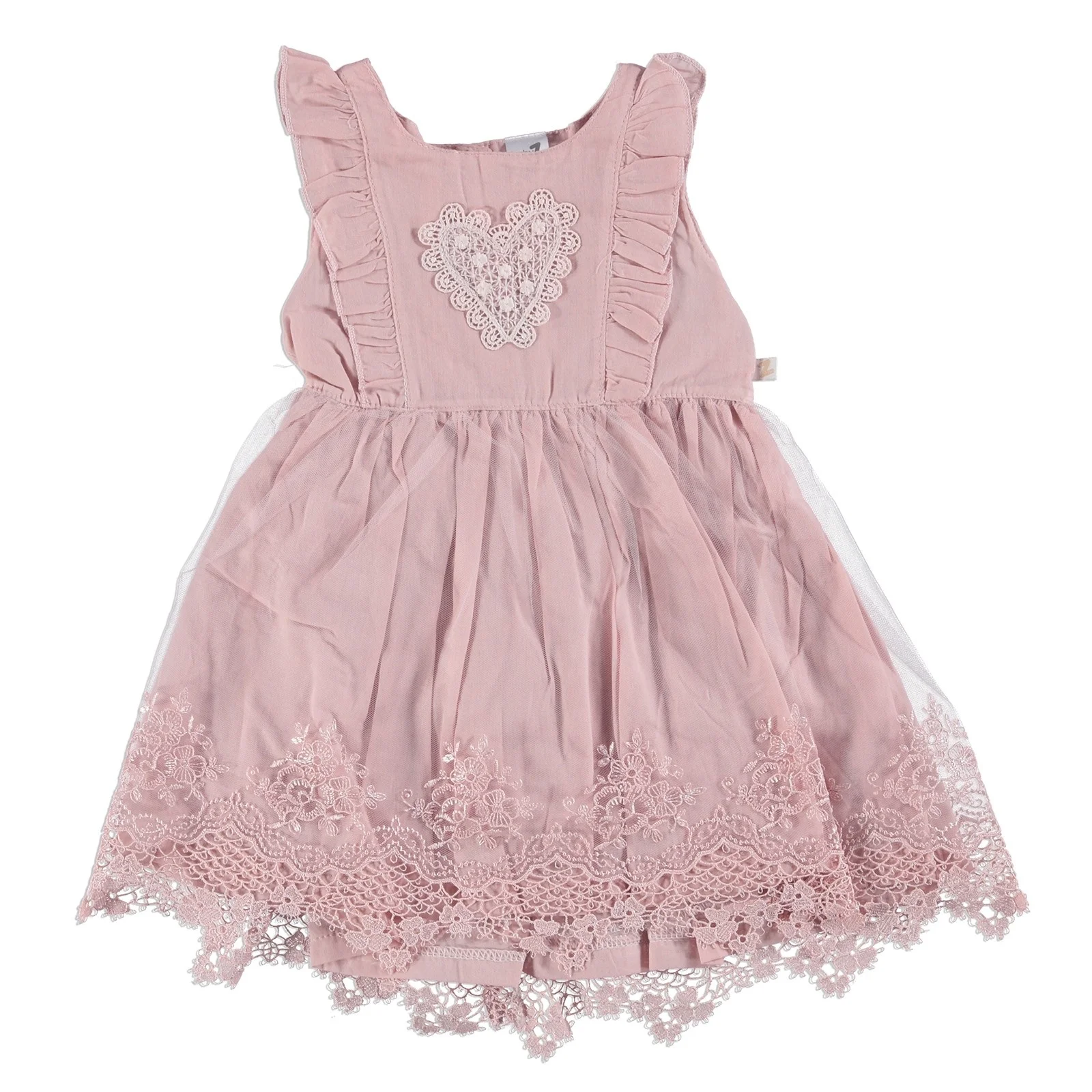 Кружевное детальное платье для маленьких девочек ebebek BabyZ|Платья| |