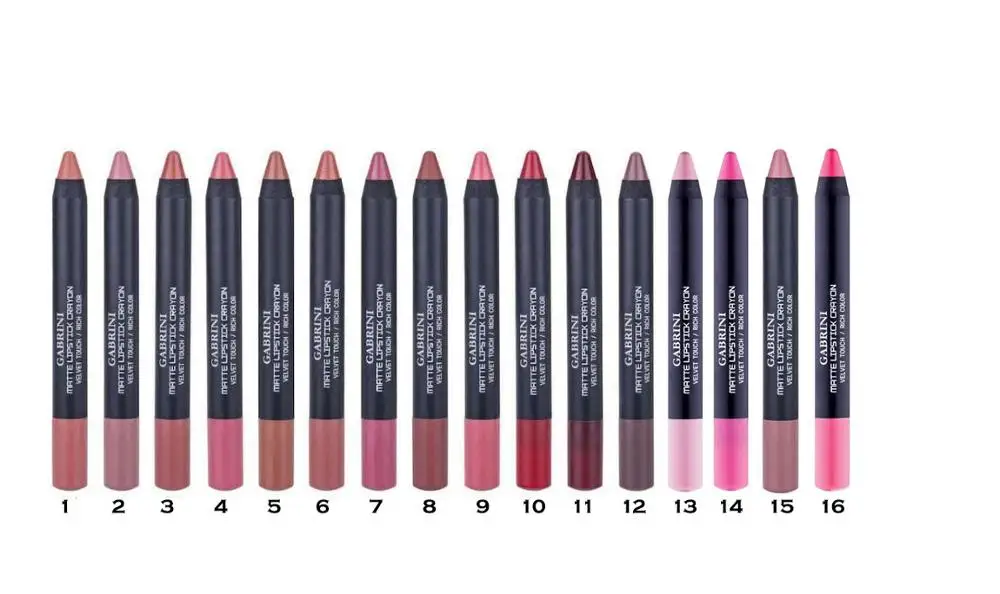 

GABRİNİ Matte Lipstick Crayon- 16 ADET EŞSİZ RENKLİ SET