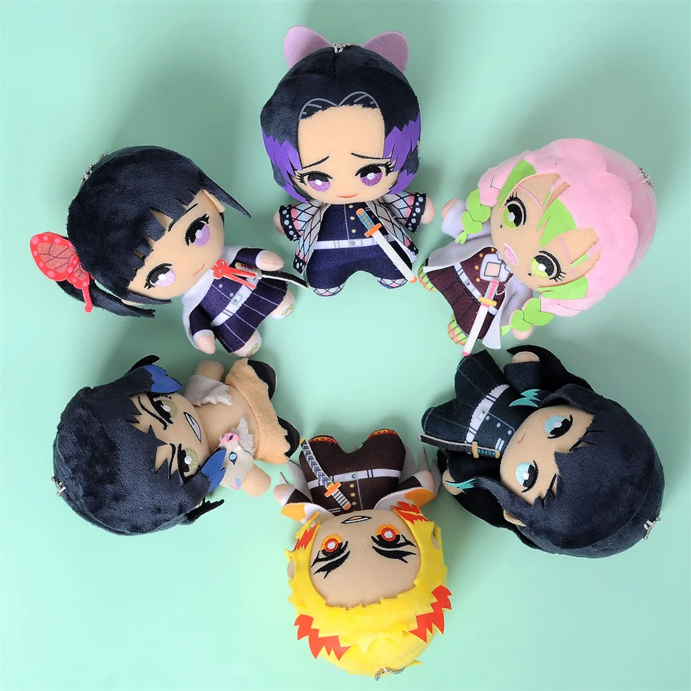 

15cm Anime Demon Slayer Kanroji Mitsuri Tokitou Muichirou Rengoku Kyoujurou Kochou Shinobu Plush Toys Doll Cartoon Kids Gift