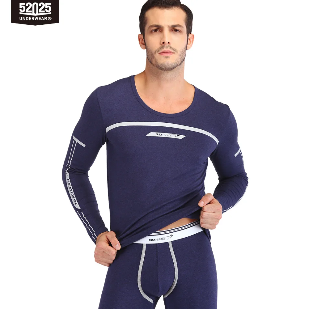 52025 Термобелье мужское женское Хлопок Вискоза Дышащая одежда Спортивный стиль