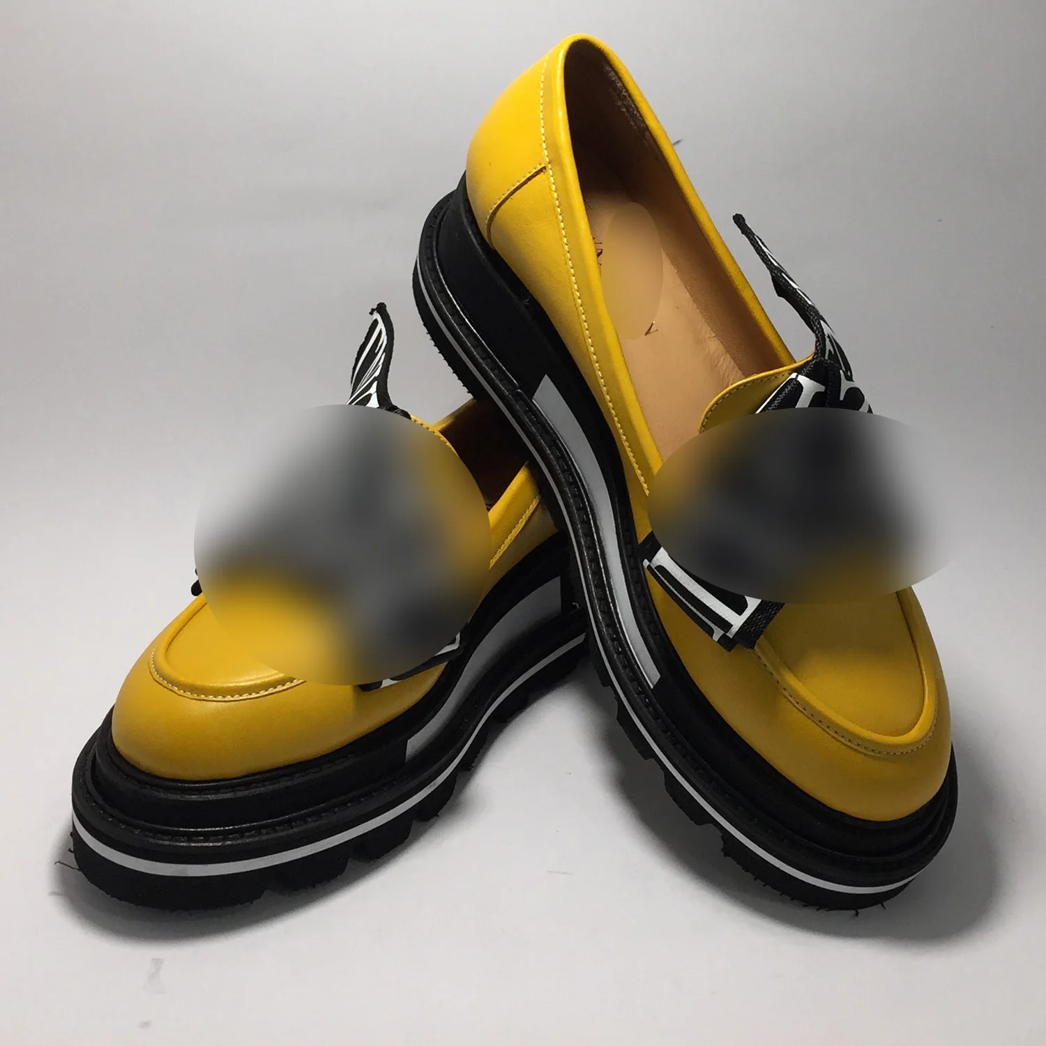 Туфли женские из натуральной кожи роскошные дизайнерские лоферы на платформе