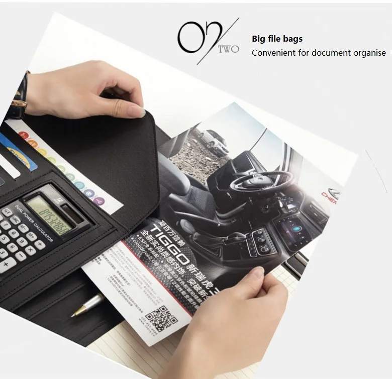 Деловой портфель для документов папка A4 зажим доски органайзер с держателем