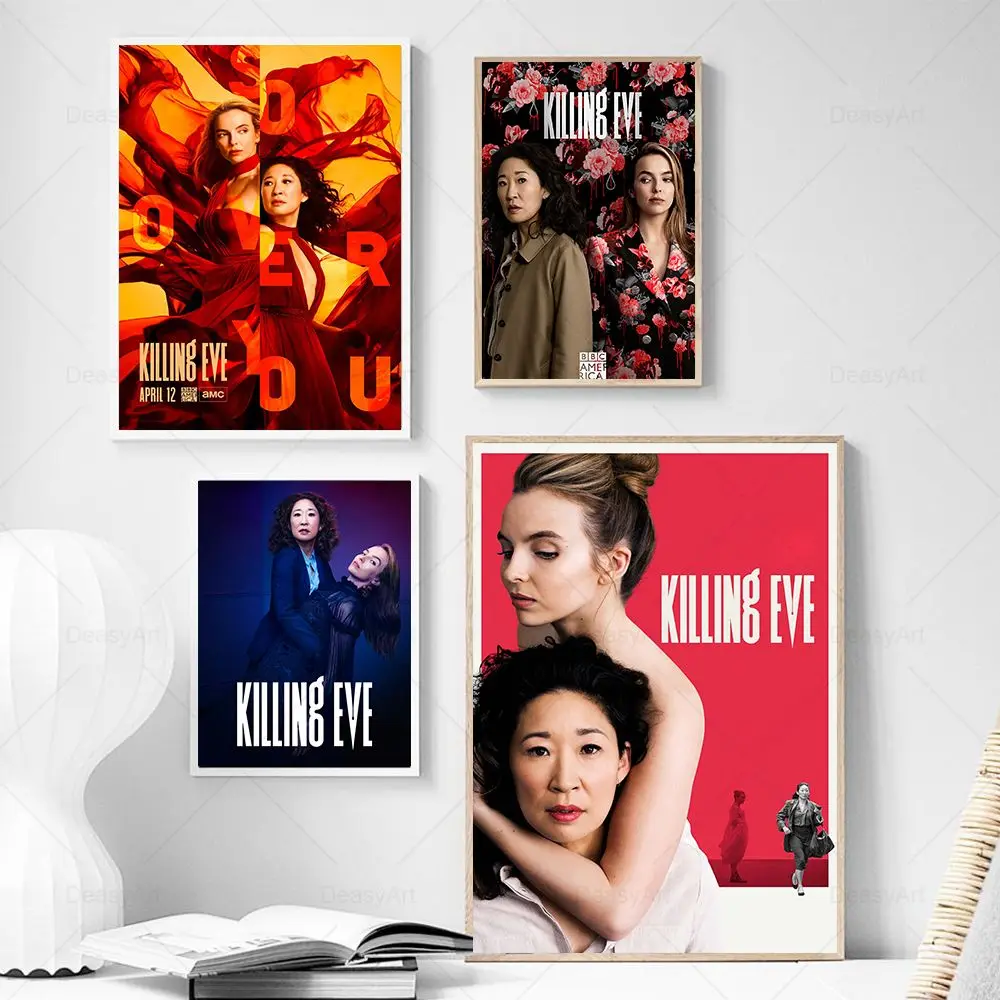 

Плакат Killing Eve 2018 Американский Британский популярный ТВ-сериал картина по мотивам фильмов настенная Картина на холсте принты для гостиной д...