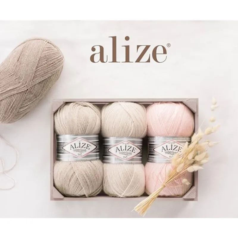 Alize Angora Gold Hand Braid талреп Job горного цвета 01-Cream 5'li посылка | Дом и сад