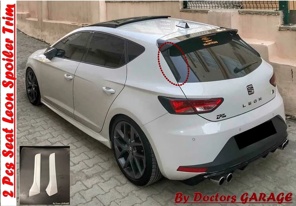 Для Seat Leon Mk3/Mk3.5 оконная декоративная планка для спойлер сторона 2012 2013 2014 2015 2016 2017
