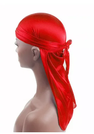 

Hirigin Men's Satin Durags. Wigs Pirate Hat Men Silky Durag Headwear Headband