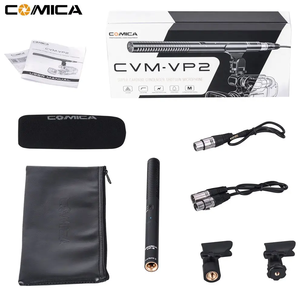 Comica CVM-VP2 Professional Advanced Broadcast Microphone and Accessories Kit для камеры/видеокамеры Canon Nikon Sony